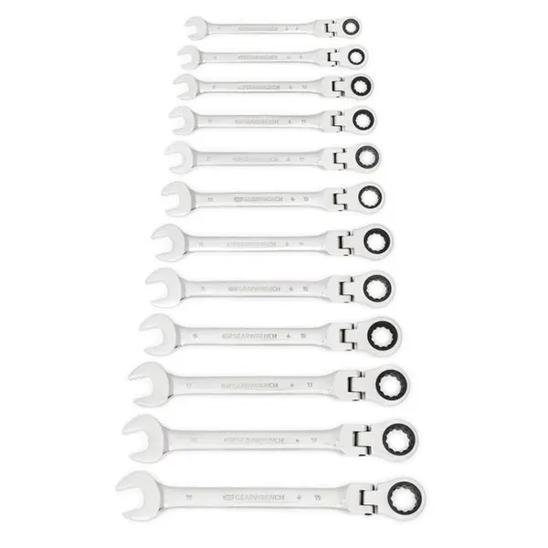 GEARWRENCH-(9901D): The Gearwrench Ratcheting Combination Wrenches Are The Original Patented Ratcheting Wrench! The Ratcheting Box End Is Designed To Need As Little As 5° To Move Fasteners Versus 30° For Standard Wrenches. The Wrenches Are Made From Strong Alloy Steel With A Bright