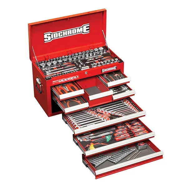 SIDCHROME-(SCMT10158): Sidchrome 204 Piece Top Chest Tool Kit Metric / Af