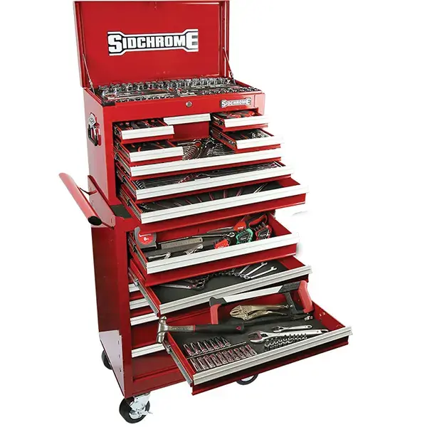 SIDCHROME-(SCMT11400): Sidchrome 250 Piece Combination Tool Kit Metric / Af