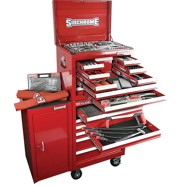 SIDCHROME-(SCMT11402): Sidchrome 356 Piece Combination Tool Kit & Side Cabinet Metric / Af