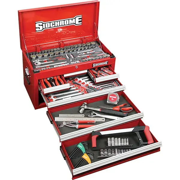 SIDCHROME-(SCMT11700): Sidchrome 162 Piece Top Chest Tool Kit Metric / Af