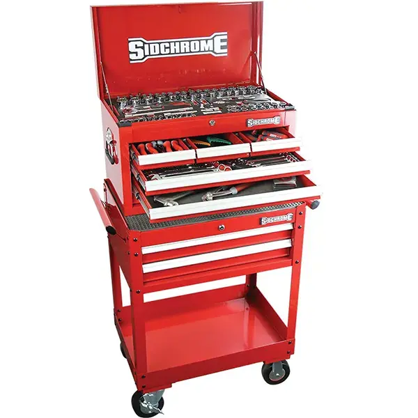 SIDCHROME-(SCMT11705): Sidchrome 147 Piece Combination Tool Kit W/ 2 Drive Trolley Metric / Af