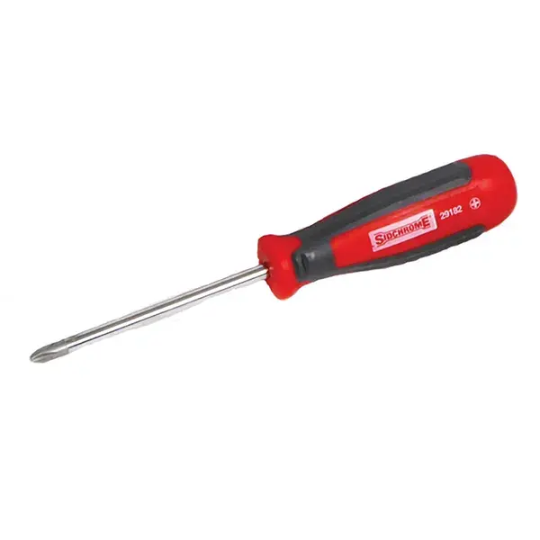 SIDCHROME-(SCMT29182) SIDCHROME-(SCMT29182): Screwdriver Phillips Tip Bi-Material Handle Blade: #2 X 100Mm