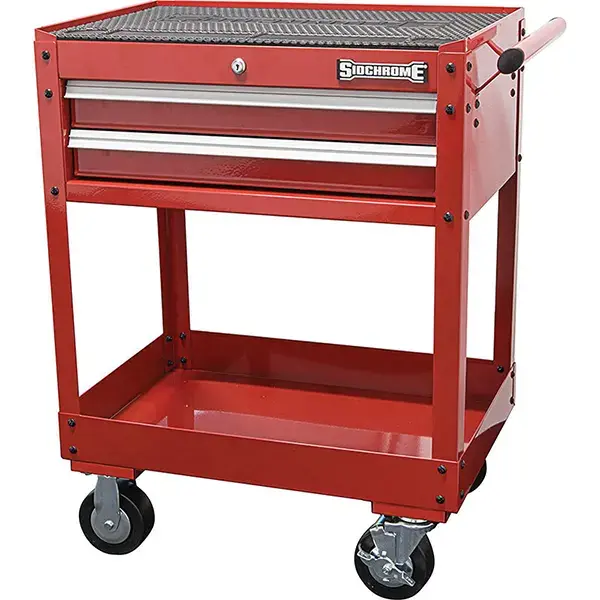 SIDCHROME-(SCMT50352): Sidchrome Service Cart 2 Drawer
