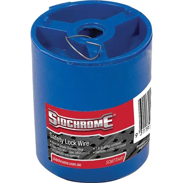 SIDCHROME-(SCMT70451) SIDCHROME-(SCMT70451): Safety Lock Wire 1Lb .635Mm/.025''