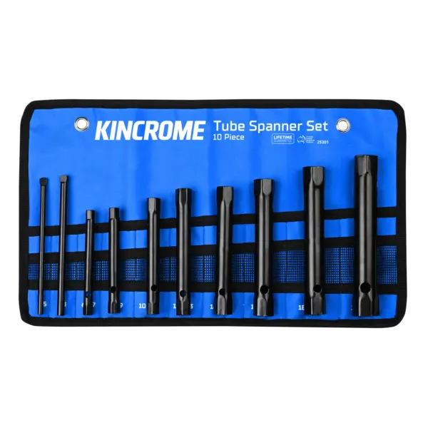 KINCROME-Spanner Set Tube M 10Pce-25301 Kincrome-Spanner Set Tube M 10Pce-25301: Spanner Set Tube M 10Pce