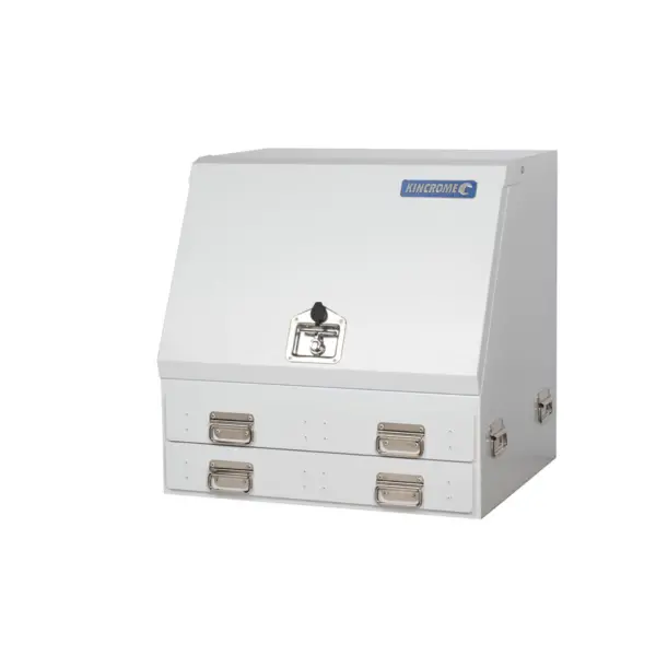 Kincrome-Upright Truck Box 2 Drw White-51202W: Upright Truck Box 2 Drw White