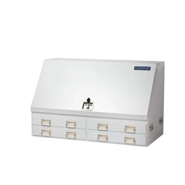 Kincrome-Upright Truck Box 4 Drw White-51204W: Upright Truck Box 4 Drw White