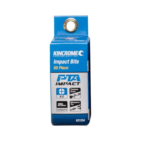 KINCROME-Impact Bit Ph#2 25Mm 50 Pck-K21234 Kincrome-Impact Bit Ph#2 25Mm 50 Pck-K21234: Impact Bit Ph#2 25Mm 50 Pck