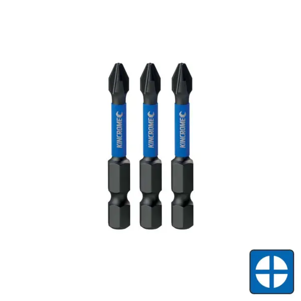 KINCROME-Impact Bit Ph#2 50Mm 3 Pck-K21235 Kincrome-Impact Bit Ph#2 50Mm 3 Pck-K21235: Impact Bit Ph#2 50Mm 3 Pck