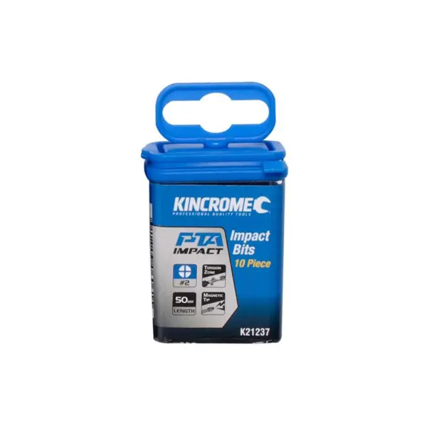 KINCROME-Impact Bit Ph#2 50Mm 10 Pck-K21237 Kincrome-Impact Bit Ph#2 50Mm 10 Pck-K21237: Impact Bit Ph#2 50Mm 10 Pck