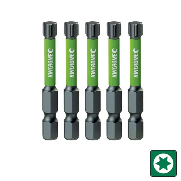 Kincrome-Impact Bit Torx T25 50Mm 5 Pck-K21406: Impact Bit Torx T25 50Mm 5 Pck