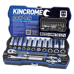 Kincrome-Lokon Set 3/8 28P Std&Deep-Met-K27011: Lokon Set 3/8 28P Std&Deep-Met