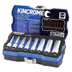 Kincrome-Lokon Set 1/4 Deep 8P-Metric-K27050: Lokon Set 1/4 Deep 8P-Metric