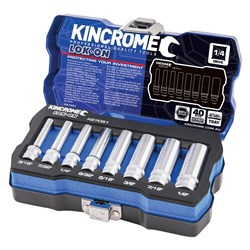 Kincrome-Lokon Set 1/4 Deep 8P-Imperial-K27051: Lokon Set 1/4 Deep 8P-Imperial