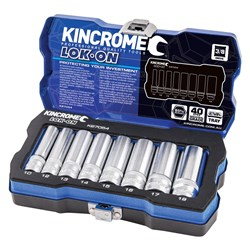 Kincrome-Lokon Set 3/8 Deep 8P-Metric-K27054: Lokon Set 3/8 Deep 8P-Metric