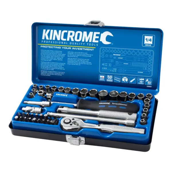 KINCROME-Skt Set 48Pc 1/4 Dr Met/Imp-K28001 Kincrome-Skt Set 48Pc 1/4 Dr Met/Imp-K28001: Skt Set 48Pc 1/4 Dr Met/Imp