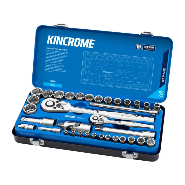 KINCROME-Skt Set 35P 1/4 & 1/2D Metric-K28030 Kincrome-Skt Set 35P 1/4 & 1/2D Metric-K28030: Skt Set 35P 1/4 & 1/2D Metric
