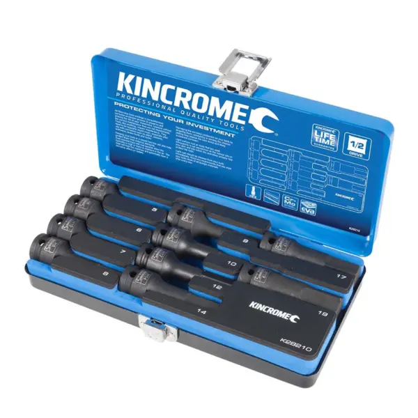 KINCROME-Impact Hex Sktset 1/2D 10P-Met-K28210 Kincrome-Impact Hex Sktset 1/2D 10P-Met-K28210: Impact Hex Sktset 1/2D 10P-Met