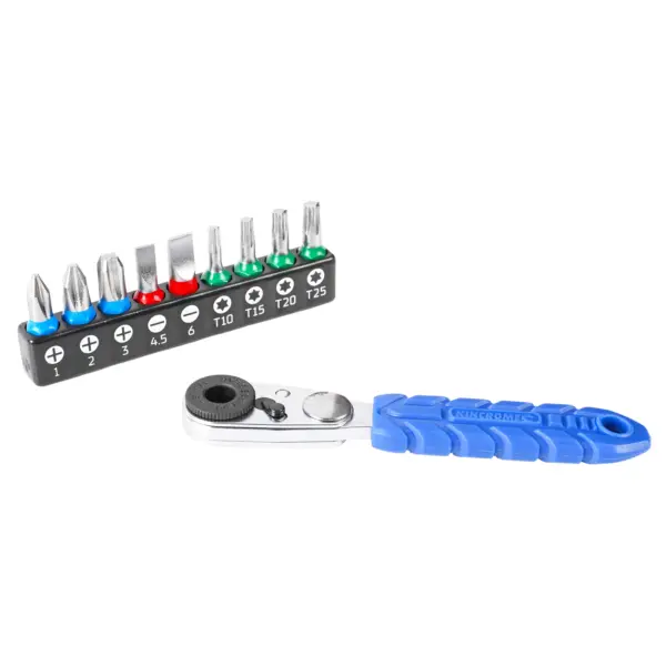 KINCROME-1/4 Mini Ratchet Bit Set 10Pce-K5014 Kincrome-1/4 Mini Ratchet Bit Set 10Pce-K5014: 1/4 Mini Ratchet Bit Set 10Pce