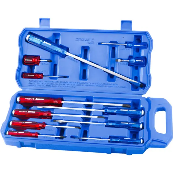 KINCROME-Screwdriver Set Thru Tang 12Pc-K5058 Kincrome-Screwdriver Set Thru Tang 12Pc-K5058: Screwdriver Set Thru Tang 12Pc