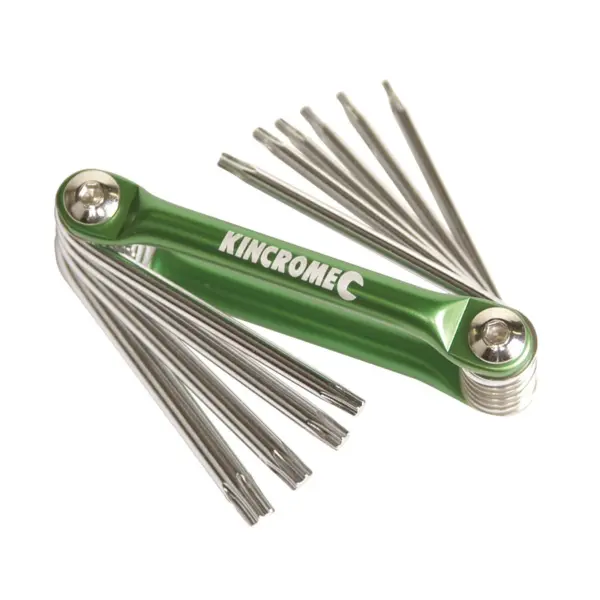 Kincrome-Key Wrnch Set 10Pc Fold Torx-K5149: Key Wrnch Set 10Pc Fold Torx