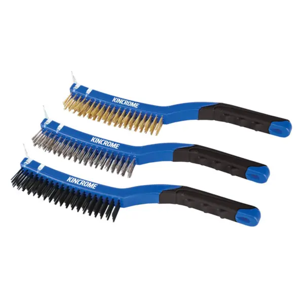 KINCROME-Wire Brush Set Large 3Pce-K6370 Kincrome-Wire Brush Set Large 3Pce-K6370: Wire Brush Set Large 3Pce
