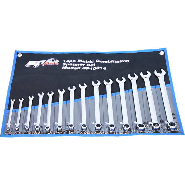 SP TOOLS-SP10014 Sp Tools-Sp10014: 14Pc Metric Roe Spanner Set