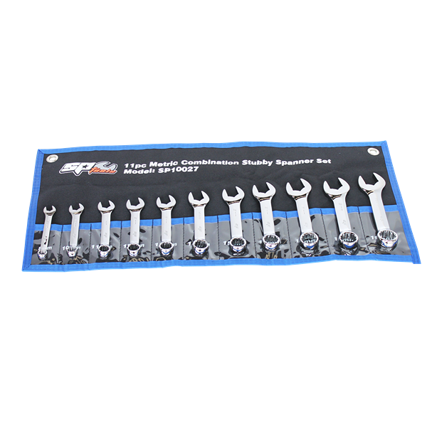 SP TOOLS-SP10027 Sp Tools-Sp10027: 11Pc Metric Roe Stubby Spanner Set