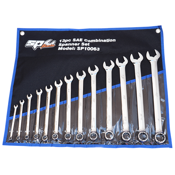 SP TOOLS-SP10063 Sp Tools-Sp10063: 13Pc Sae Roe Spanner Set