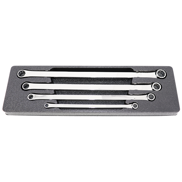 Sp Tools-Sp10084: 0º Offset Long Ring Spanner Set 4Pc Sae