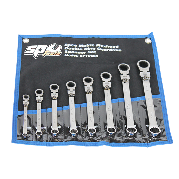 Sp Tools-Sp10628: 6Pc Locking Flex Head Double Box Wrench Set