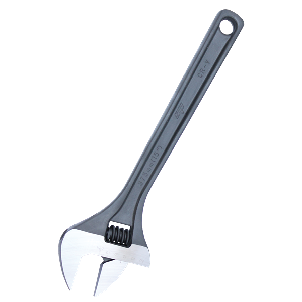 Sp Tools-Sp18068: Wide Jaw Premium Adjustable Wrench - Black