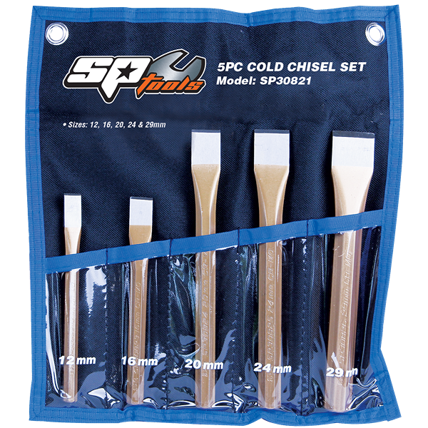 SP TOOLS-SP30821 Sp Tools-Sp30821: 5Pc Cold Chisel Set