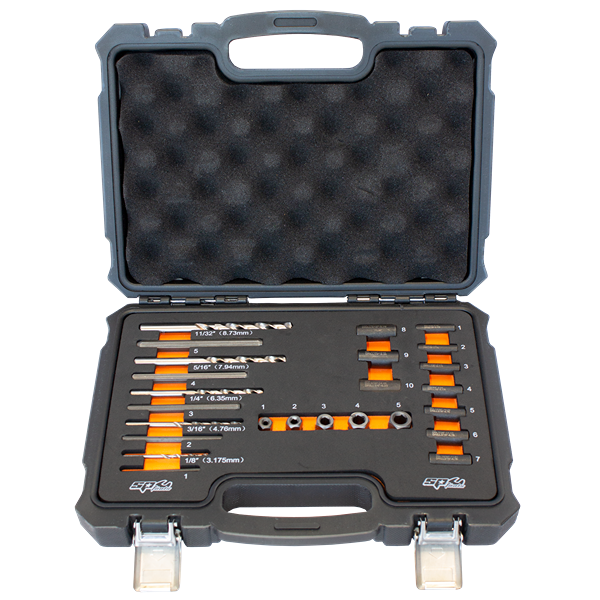 SP TOOLS-SP31320 Sp Tools-Sp31320: Screw Extractor Drill & Guide Set - 25Pc