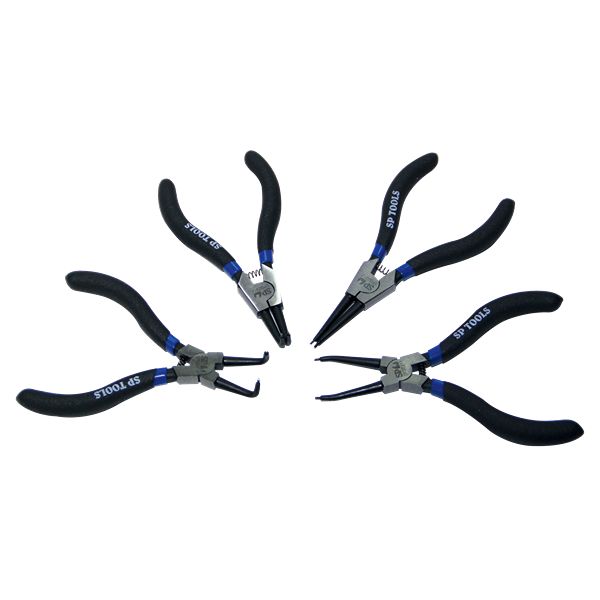 SP TOOLS-SP32932 Sp Tools-Sp32932: 175Mm Circlip Plier Set # Sets Include Straight Internal And External; Bent Internal And External Circlip Pliers