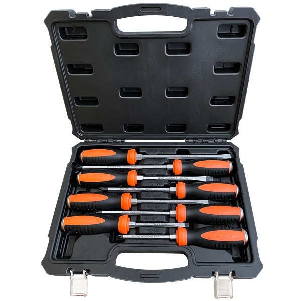 Sp Tools-Sp34020: 8Pc Go Through Screwdriver Set In X-Case
