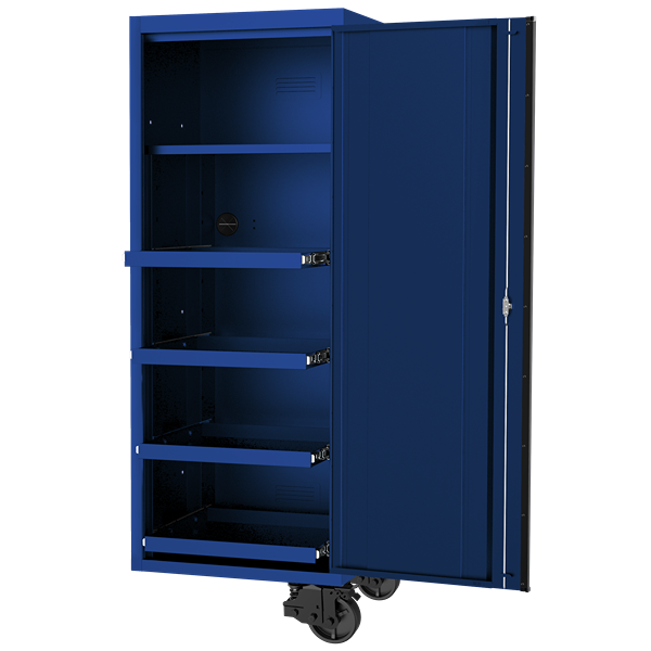 Sp Tools-Sp44880Bl: Side Cabinet - 4 Roller Shelves & 1 Fixed 508(W) X 622(D) X 1954(H)