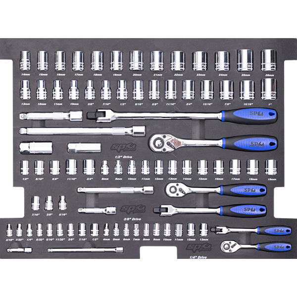 Sp Tools-Sp50003: 1/4Dr Sockets & Accessories