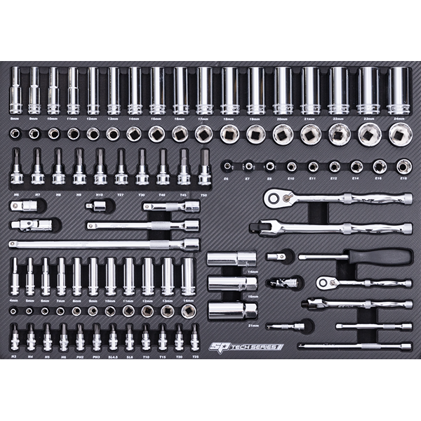 Sp Tools-Sp50009: 1/4Dr Sockets & Accessories