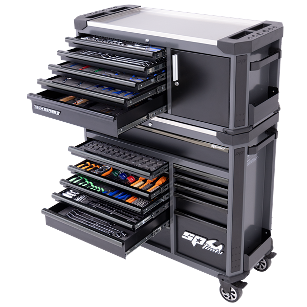 Sp Tools-Sp52387Dx: 631Pc Metric/Sae Tech Series Tool Kit With Power Cupboard