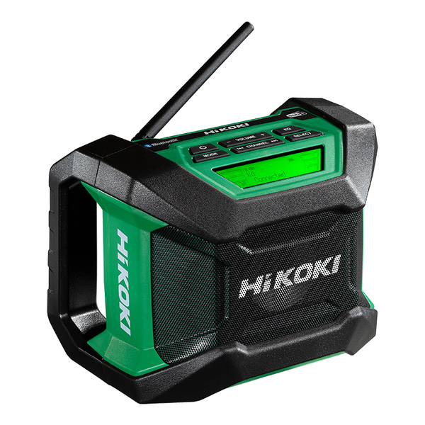 HIKOKI-18V Cordless Radio-UR18DA(H4Z) Hikoki-18V Cordless Radio-Ur18Da(H4Z): 18V Cordless Am/Fm/Dab+/Bluetooth Radio New Product
