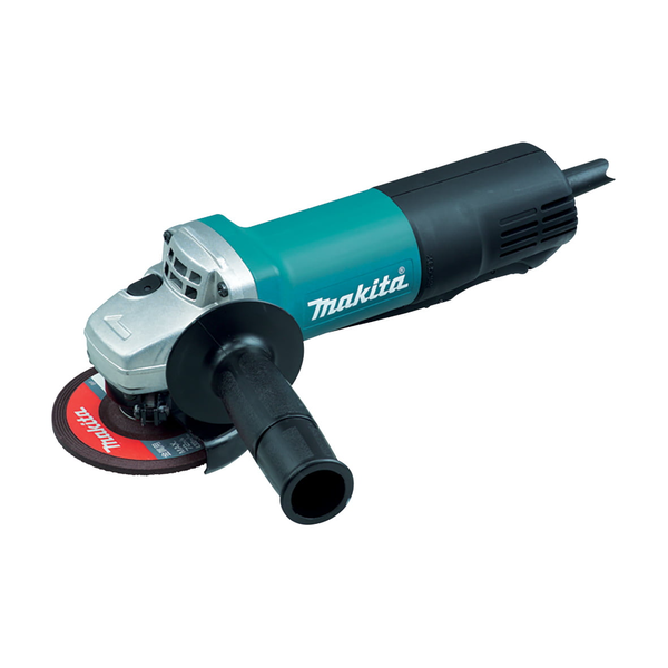 Makita-100Mm (4In) Angle Grinder 840W-9556Pb: Two Stage Paddle Switch Design For Durability With Dust Proof Construction Powerful 840W* Motor With Excellent Heat Resistance Small Housing Circumference For Easy Handling Shaft Lock For Easy Wheel Change
