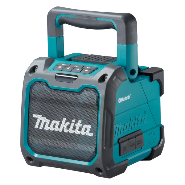 MAKITA-12V/18V Bluetooth Speaker-DMR200 Makita-12V/18V Bluetooth Speaker-Dmr200: Ultra Compact With Ip64 Rating Ideal For Jobsite Conditions Bluetooth For Streaming Audio100Mm Woofer And 36Mm Tweeter Deliver 10W* Of High Quality Audio Compatible With 18V And 12V Max Battery Platforms Aux Input