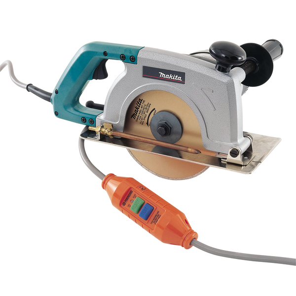MAKITA-180Mm Diamond Wet Cutter 1400W-4107RH Makita-180Mm Diamond Wet Cutter 1400W-4107Rh: Waterproof Construction For Wet Cutting Applications Equipped With Earth Leakage Breaker For Added Safety Powerful 1