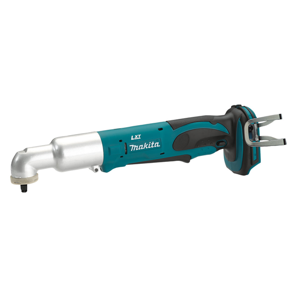 Makita-18V Angle Impact Wrench Li-Ion-Dtl063Z: Compact 43.5Mm Head Allows Access To Tight Spaces Extra Long Switch Lever For Easy Use 60Nm Max Fastening Torque Single Led Job Light With After Glow Function Designed For High Workload Efficiency On A Single Battery