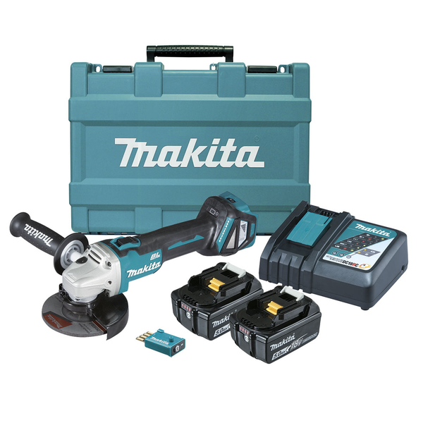 MAKITA-18V Bl Aws 125Mm Angle Grinder Kit-DGA512RTEU Makita-18V Bl Aws 125Mm Angle Grinder Kit-Dga512Rteu: