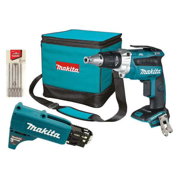 Makita-18V Bl Screwdriver W/ Collated Atch (L)-Dfs250Zx2: