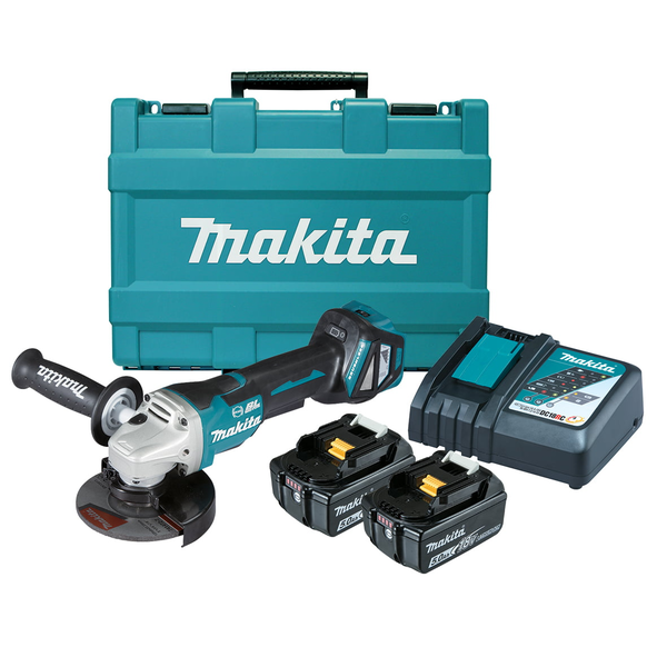 MAKITA-18V Brushless 125Mm Angle Grinder Li-Ion-DGA517RTE Makita-18V Brushless 125Mm Angle Grinder Li-Ion-Dga517Rte: Electronic Brake