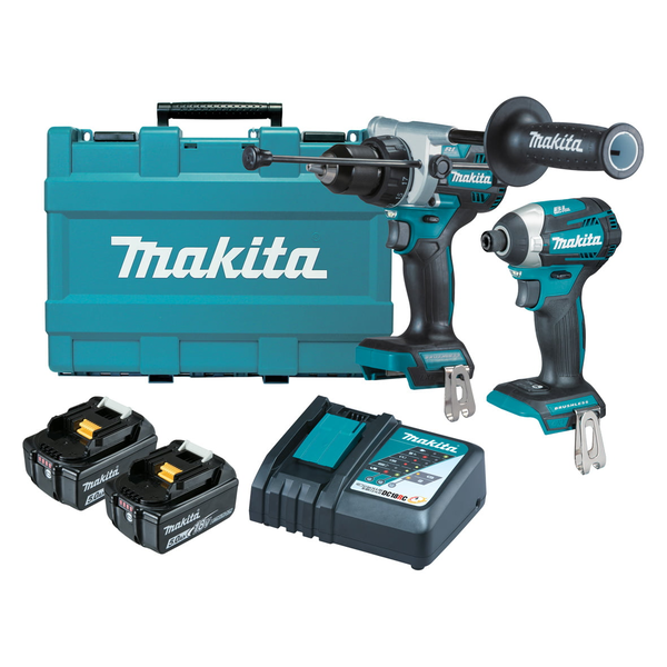 MAKITA-18V Brushless 2 Piece Combo Li-Ion (F)-DLX2412T Makita-18V Brushless 2 Piece Combo Li-Ion (F)-Dlx2412T: